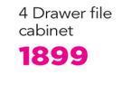 Toolroom Services 4 Drwaer File Cabinet