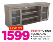 Carter TV Unit Rustic Oak