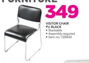 Visitor Chair PU Black