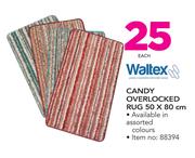 Waltex Candy Overlocked Rug-50 x 80cm Each