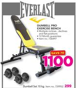 Everlast Dumbell Set 10kg