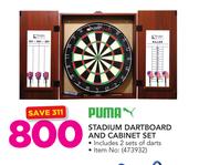 Puma Stadium Dartboard And Cabinet Set