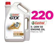 Castrol 5L 20W 50 Engine Oil