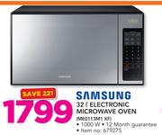 Samsung 32L Electronic Microwave Oven ME0113M1 XF