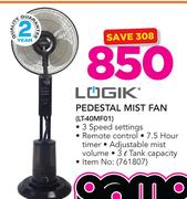 Logik Pedestal Mist Fan LT-40MF01
