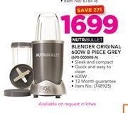 Nutri Bullet Blender Original 600W 8 Piece Grey 690-000008-A