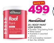 Homestead 20L Roof Paint Low Sheen