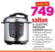 Salton 6L Electric Pressure Cooker SEPC-01