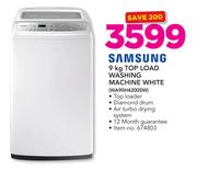 Samsung 9Kg Top Load Washing Machine White WA90H4200SW