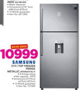 Samsung 519L Top Freezer Fridge Metallic RT50K6531SL F