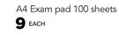 Game A4 Exam Pad 100 Sheets