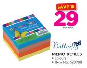 Butterfly Memo Refills-Per Pack