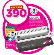 Logik Comb Binder With Free Fellowes Comb Binding Kit