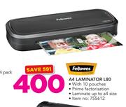 Fellowes A4 Laminator L80