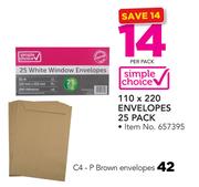 C4- P Brown Envelopes