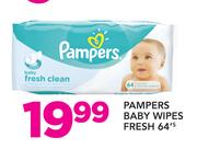 Pampers Baby Wipes Fresh-64's