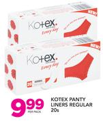 Kotex Panty Liners Regular-20's Per Pack