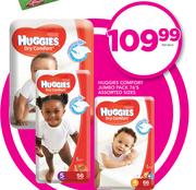 Huggies Comfort Jumbo Pack Assorted Sizes-76's Per Pack
