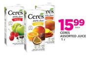 Ceres Assorted Juice-1L Each