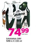 Savanna Dry NRB-6 x 330ml Per Pack
