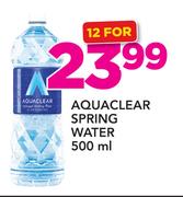 Aquaclear Spring Water-12 x 500ml