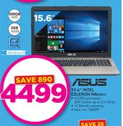 Asus 15.6" Intel Celeron NB X541