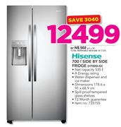 Hisense 700Ltr Side By Side Fridge H700SI-ID