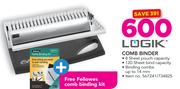Logik Comb Binder With Free Fellowes Comb Binding Kit