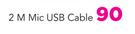 Swiss 2m Mic USB Cable