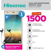 Hisense Dual Sim Smartphone INFINITY U962 Including Bluetooth Headphone And Phone Cover