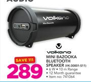 Volkano Mini Bazooka Bluetooth Speaker VK-30001-S11