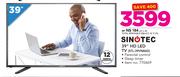 Sinotec 39" HD LED TV STL-39VN86D