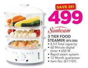 Sunbeam 3 Tier Food Steamer SFS-300