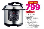 Salton 6Ltr Electric Pressure Cooker SEPC-01