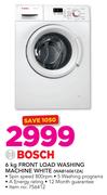Bosch 6Kg Front Load Washing Machine White WAB16061ZA