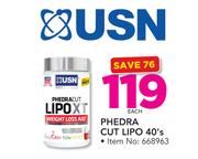 USN Phedra Cut Lipo 40's