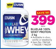 USN Bluelab 100% Whey Protein In Choc, Vanilla Or Strawberry-2Kg Each