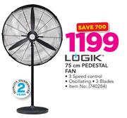 Logik 75cm Pedestal Fan 