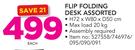 Flip Folding Desk Assorted H72 x W80 x D50cm
