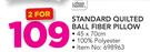 Always Home Standard Quilted Ball Fiber Pillow-For 2