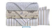 Mainstays Double 3 Piece Microfiber Sheet Set Print Assorted Includes Two Matching Pillowcases