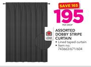 Always Home Assorted Dobby Stripe Curtain-Per Drop