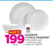 Always Home Assorted 12 Piece Dinner Set-Per Set