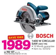 Bosch 1400W Circular Saw GKS 190