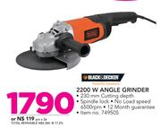 Black & Decker 2200W Angle Grinder