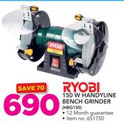 Ryobi 150W Handyline Bench Grinder HBG150