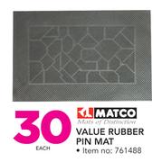 1Matco Value Rubber Pin Mat-Each