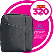 Kingsons 15.6" Evolution Black Laptop Backpack KS8533W-BLK
