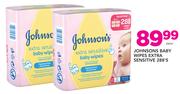 Johnsons Baby Wipes Extra Sensitive-288's Each