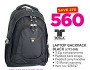 Tosca Laptop Backpack Black L772-50B